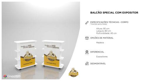 BALCÃO SPECIAL COM ESPOSITOR - GRUPO HSD